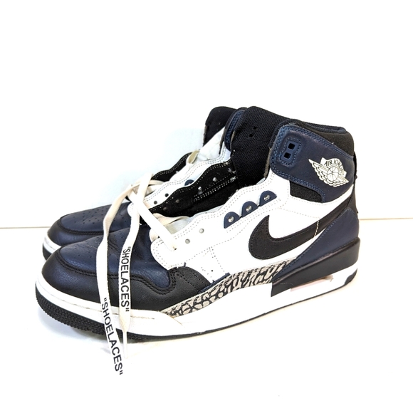 Jordan Legacy 312 Midnight Navy Mens Sz 12 Modified Basketball Shoes No Strap - Picture 1 of 16